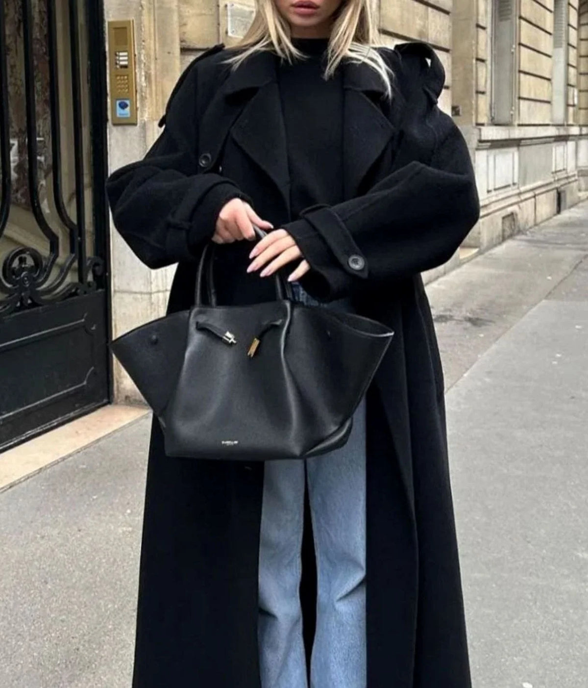 Women’s Long Double-Breasted Belted Trench Coat Classic Style 6