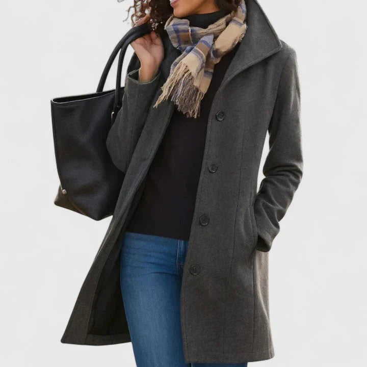 Women’s Longline Coat Tailored Relaxed Style for Winter 3