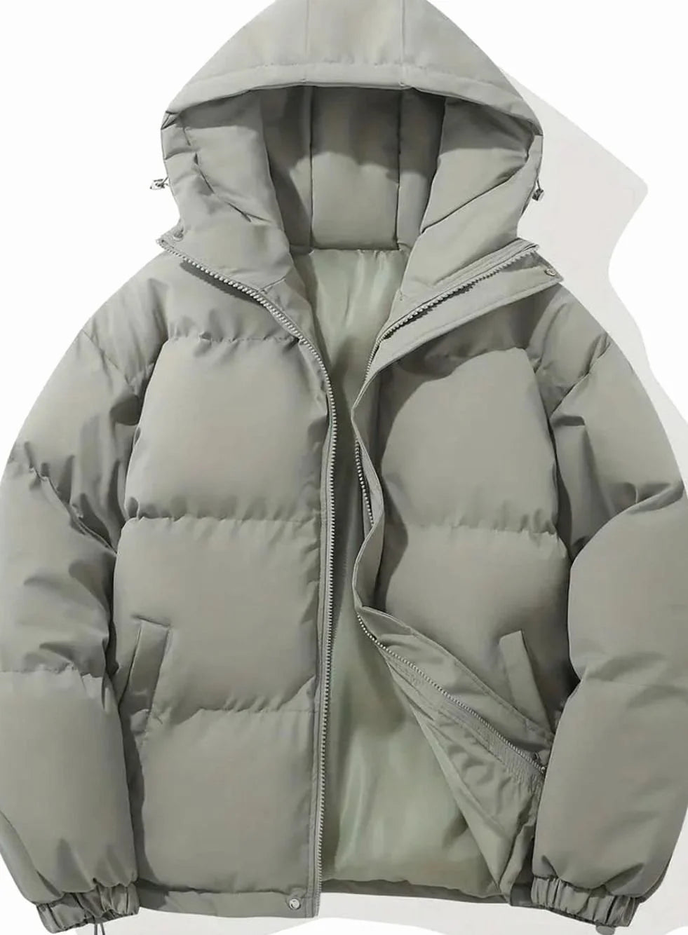 Women’s Oversized Quilted Puffer Jacket with Hood for Winter Warmth 5