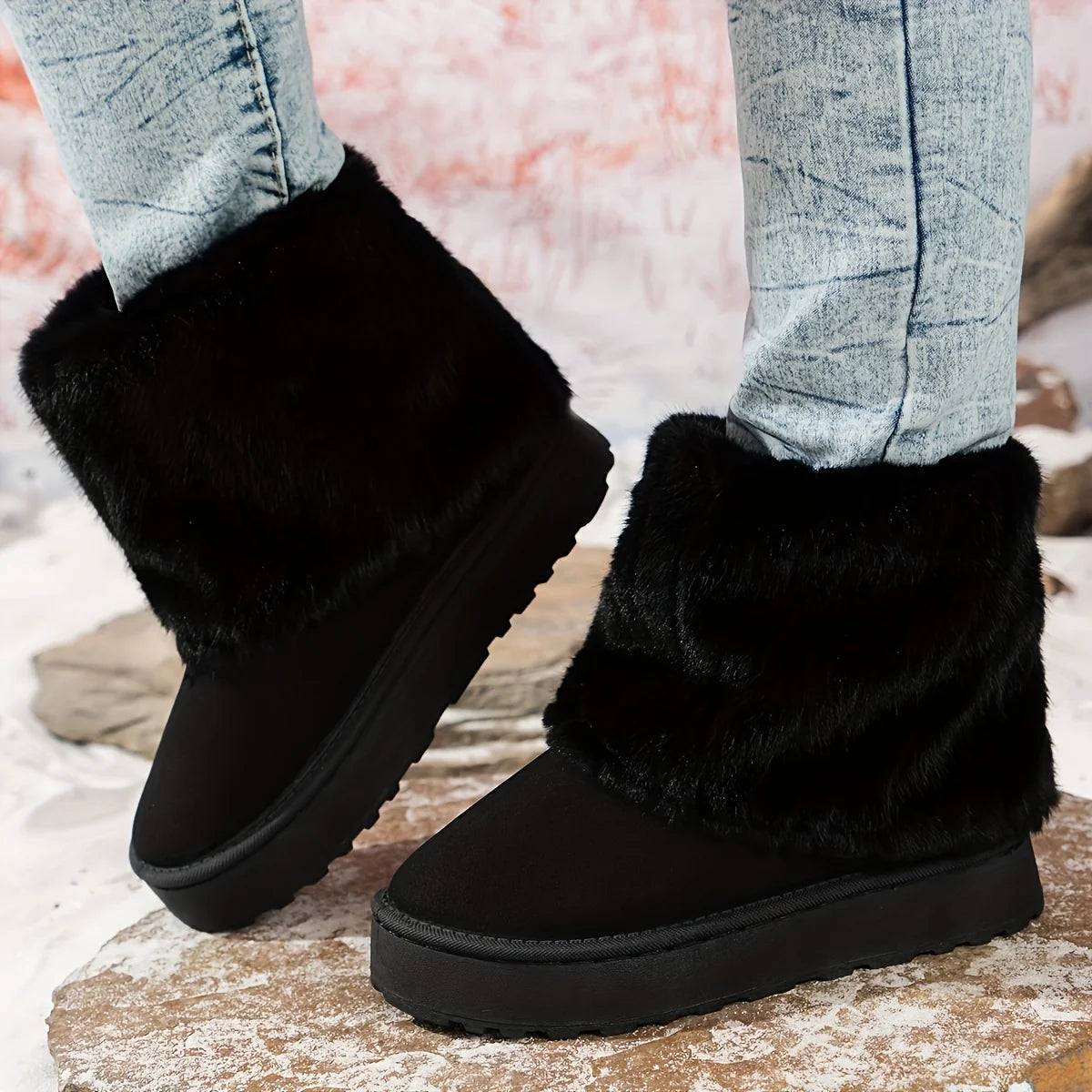 Women’s Plush Lined Ankle Boots Comfortable Winter Booties 3