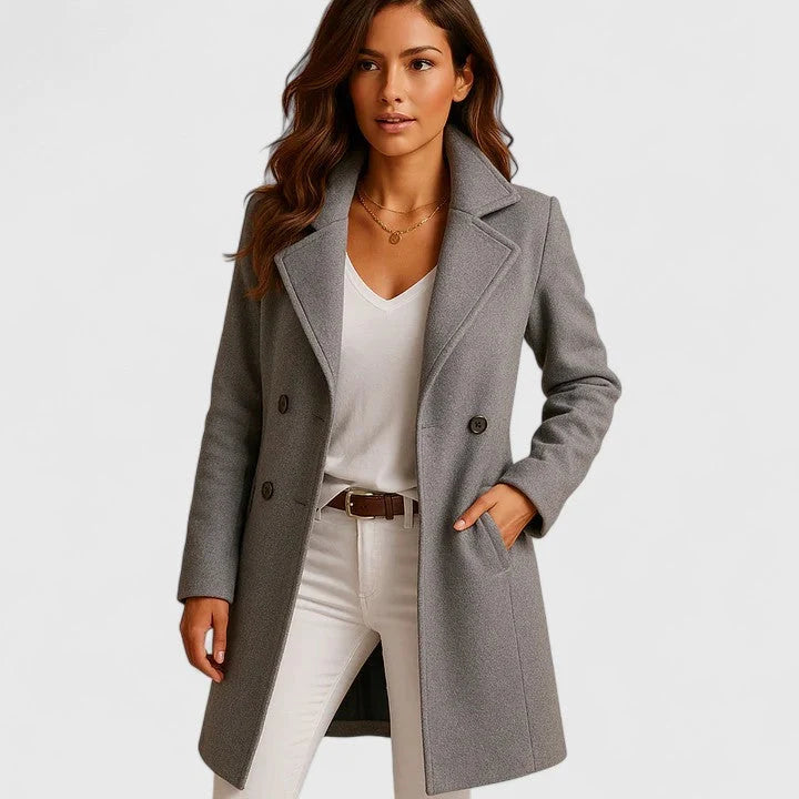 Women’s Slim Fit Coat Classic Lapel Design for Versatile Style 1