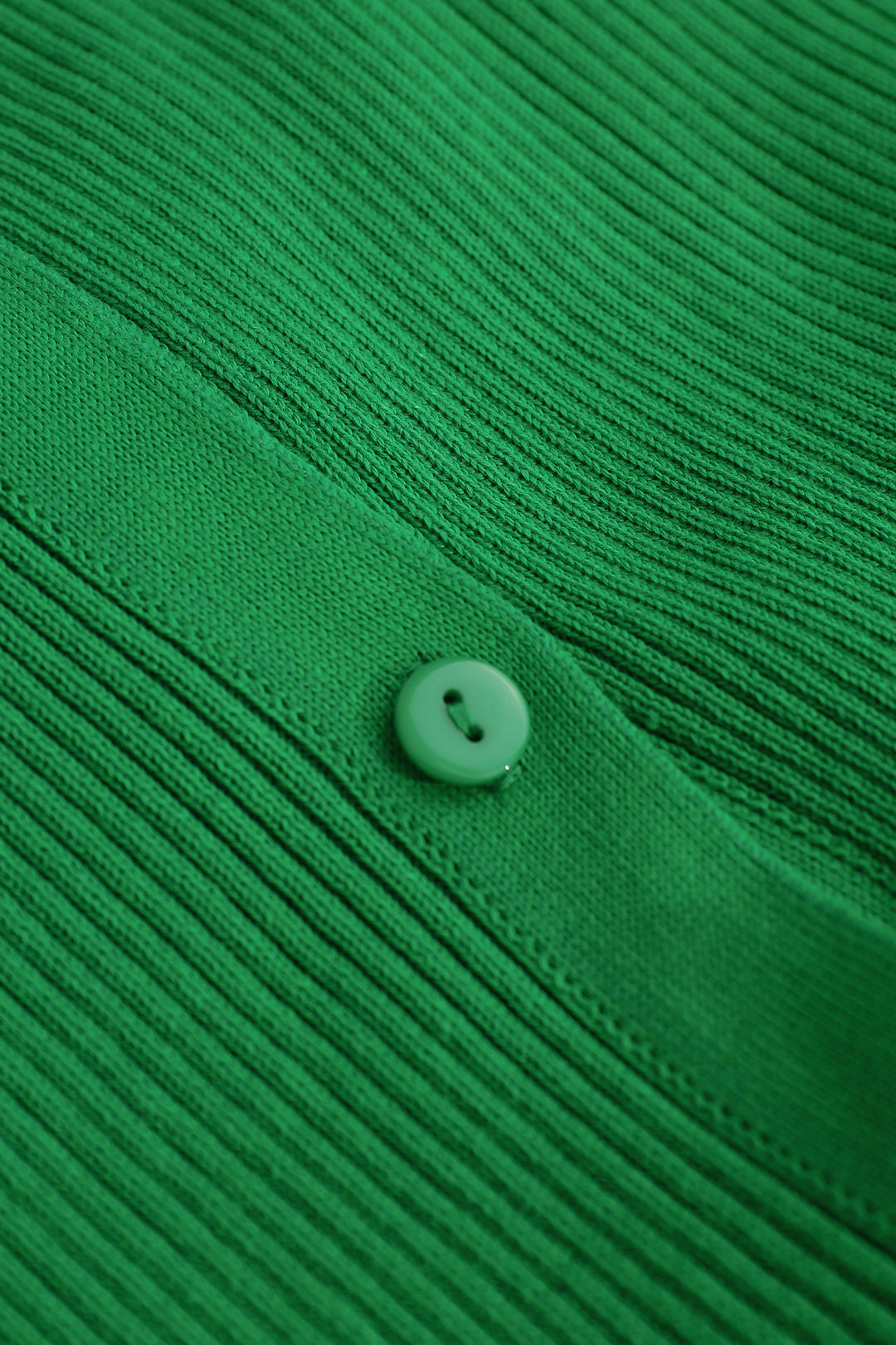 Women's Ribbed Knit Maxi Dress with Polo Collar and Button Front in Forest Green