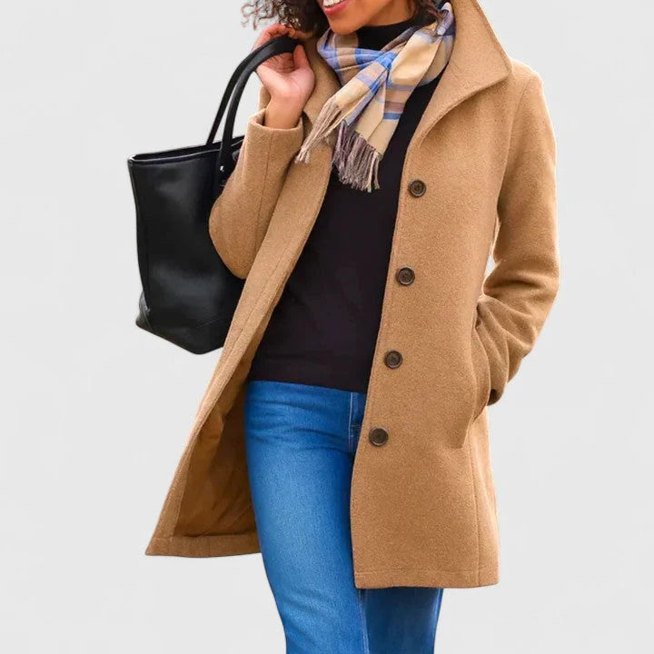 Women’s Longline Coat Tailored Relaxed Style for Winter 0