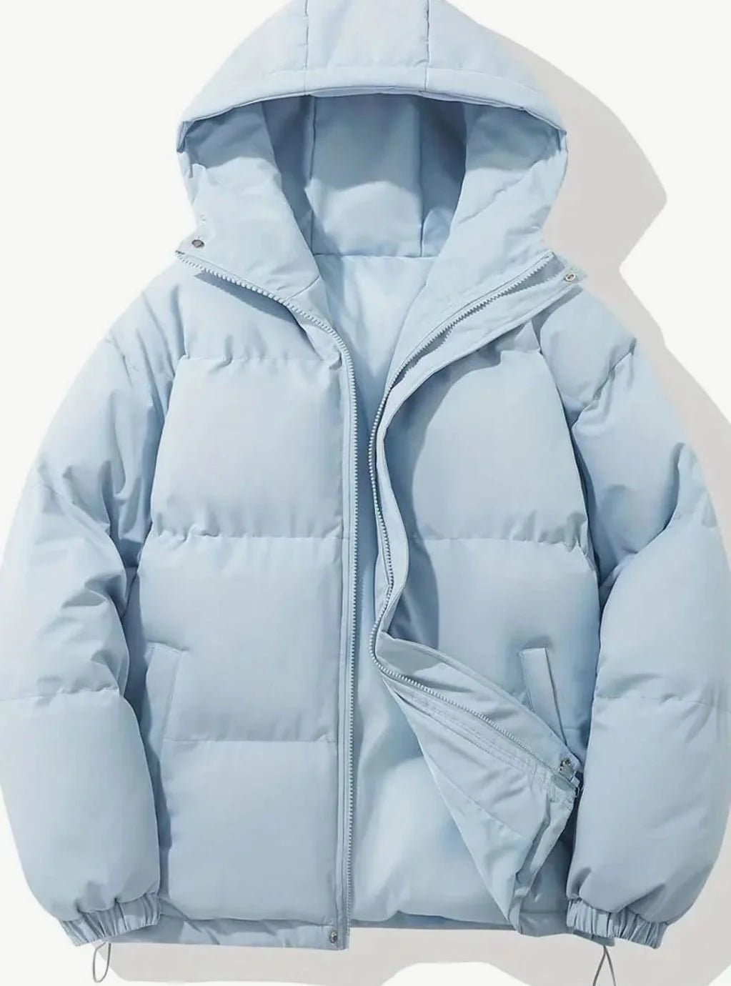 Women’s Oversized Quilted Puffer Jacket with Hood for Winter Warmth 1
