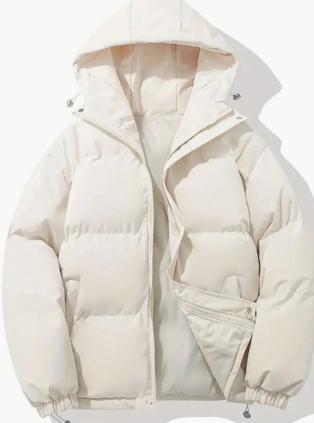 Women’s Oversized Quilted Puffer Jacket with Hood for Winter Warmth 3