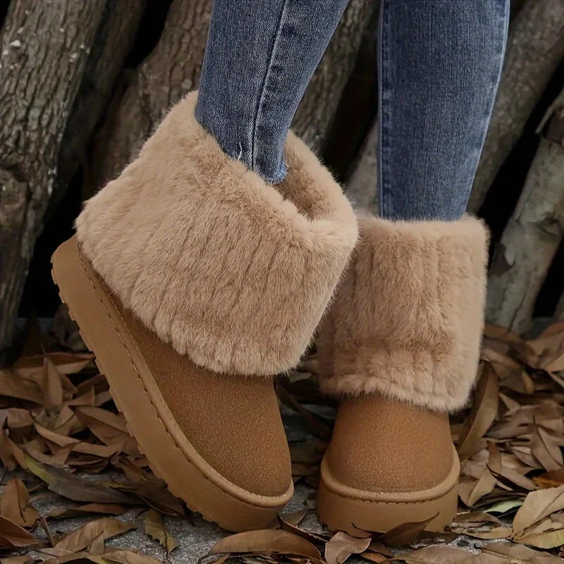 Women’s Plush Lined Ankle Boots Comfortable Winter Booties 4