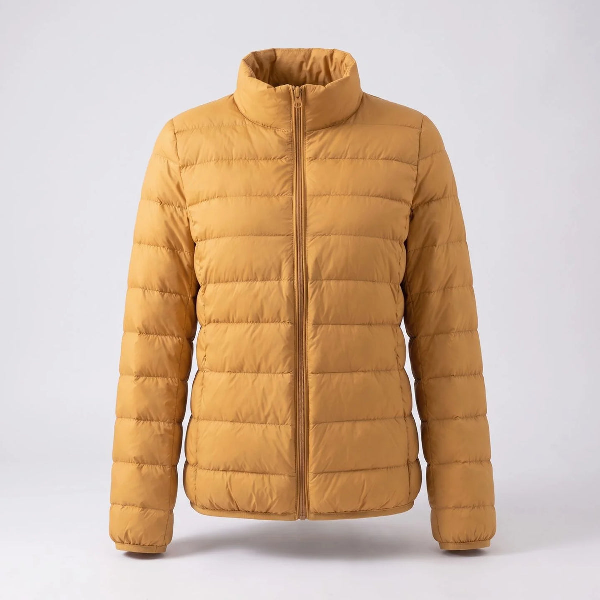 Women’s Quilted Down-Fill Jacket Lightweight Stand Collar Design 0