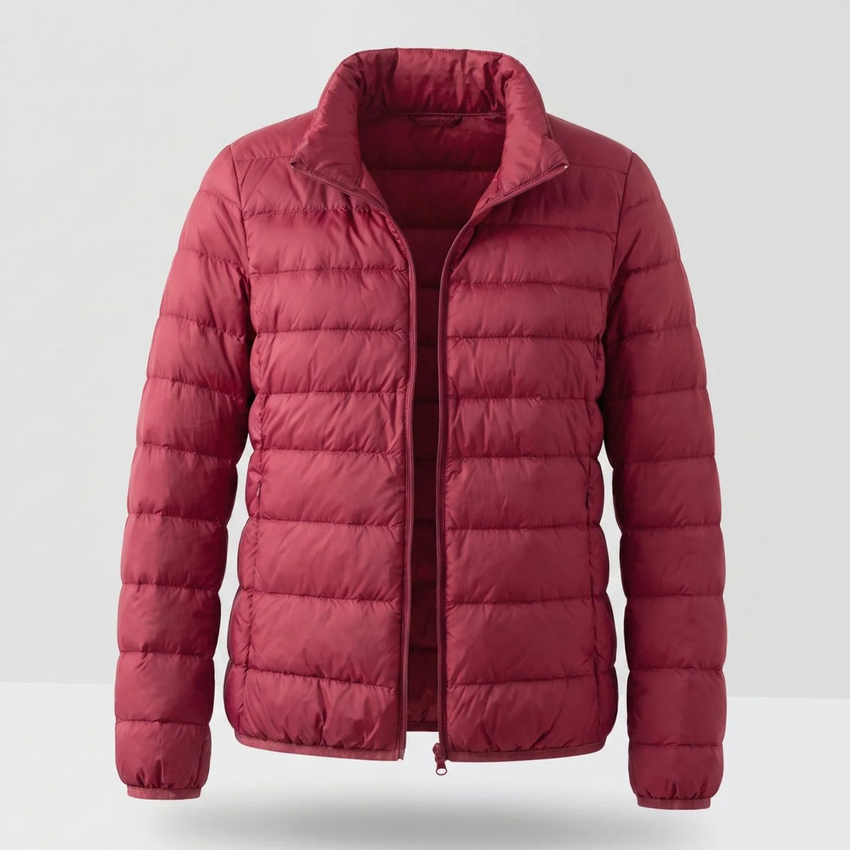 Women’s Quilted Down-Fill Jacket Lightweight Stand Collar Design 10