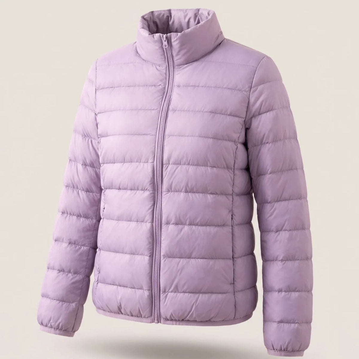 Women’s Quilted Down-Fill Jacket Lightweight Stand Collar Design 3