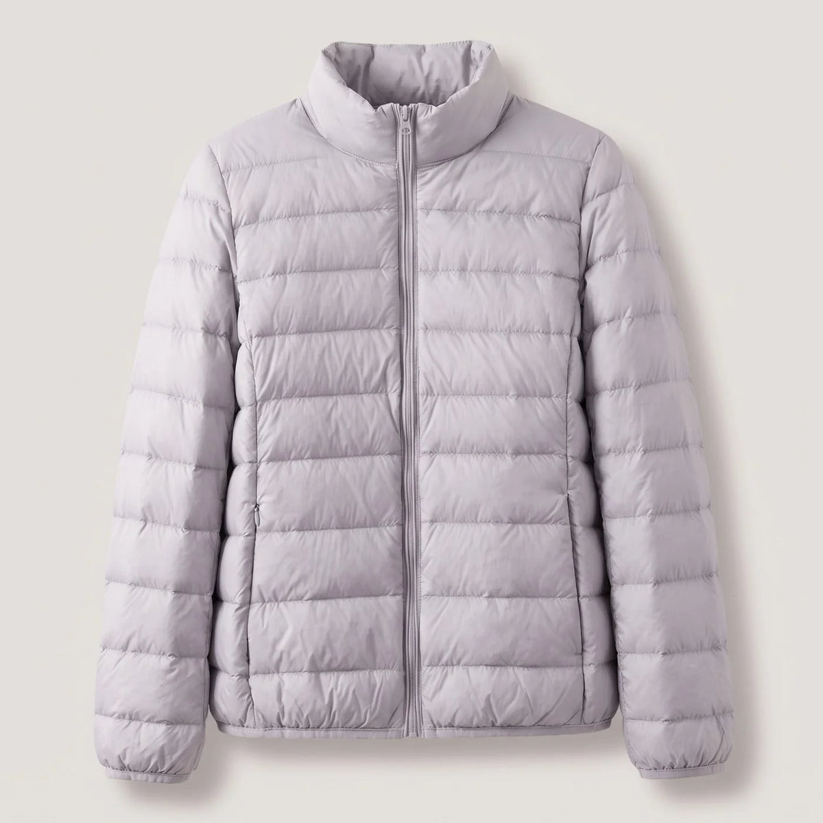 Women’s Quilted Down-Fill Jacket Lightweight Stand Collar Design 5