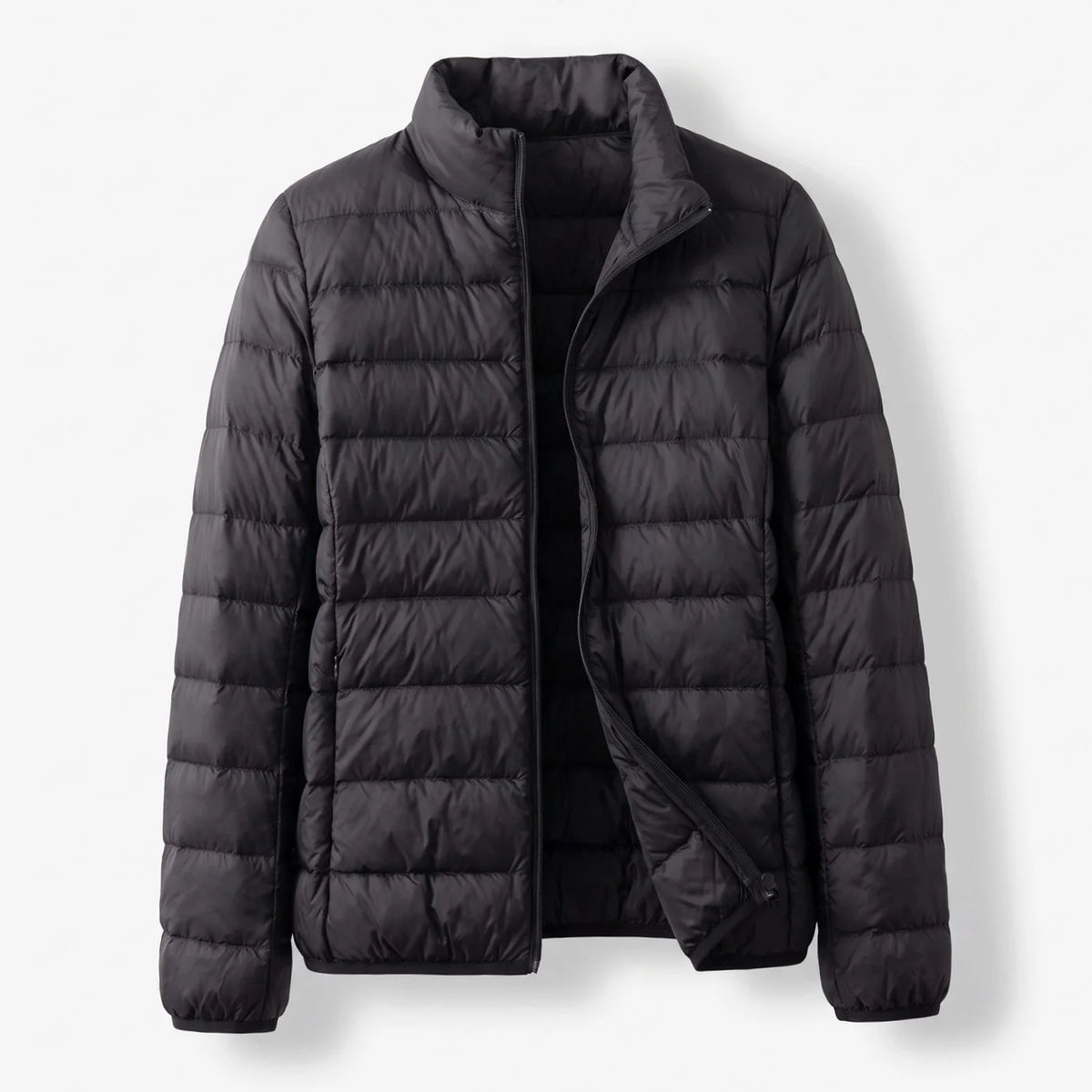 Women’s Quilted Down-Fill Jacket Lightweight Stand Collar Design 8