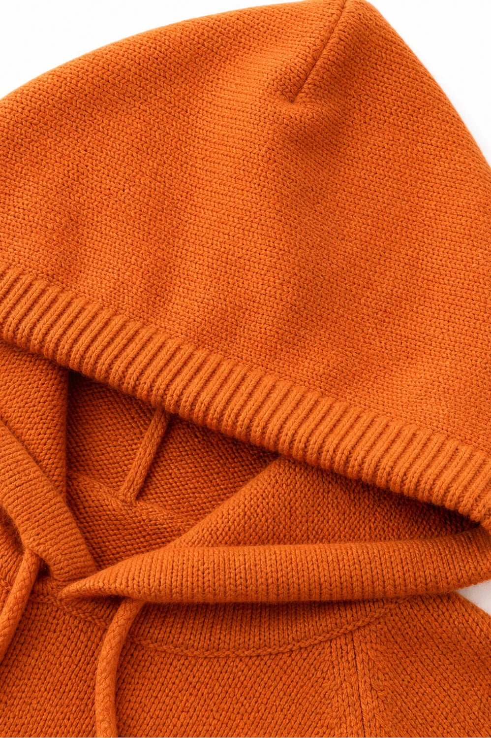 Women’s Ribbed Knit Pullover Sweater with Drawstring Hood Relaxed Fit 7