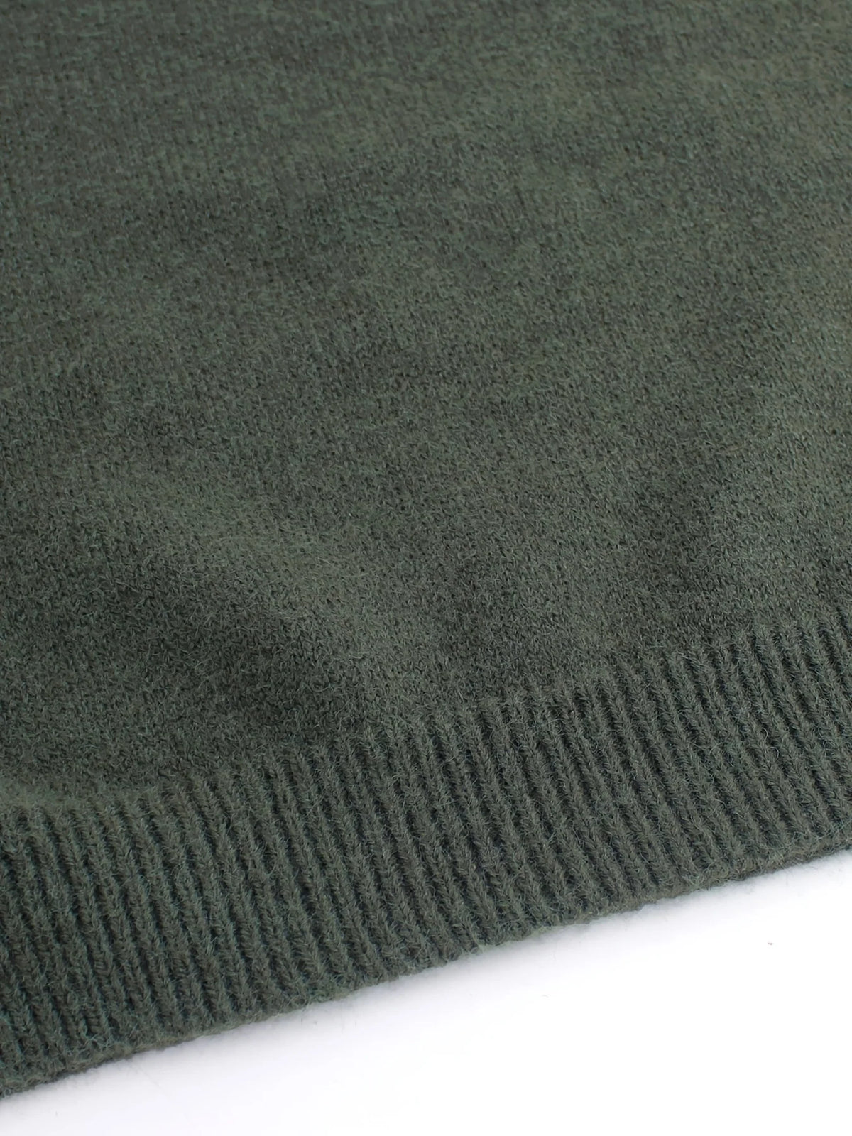 Women’s Ribbed Sweater with Striped Cuffs Classic Fit 4