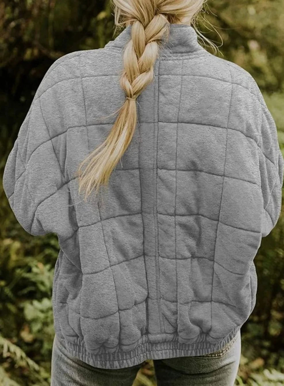 Women’s Slim-Fit Quilted Jacket with Stand Collar 6