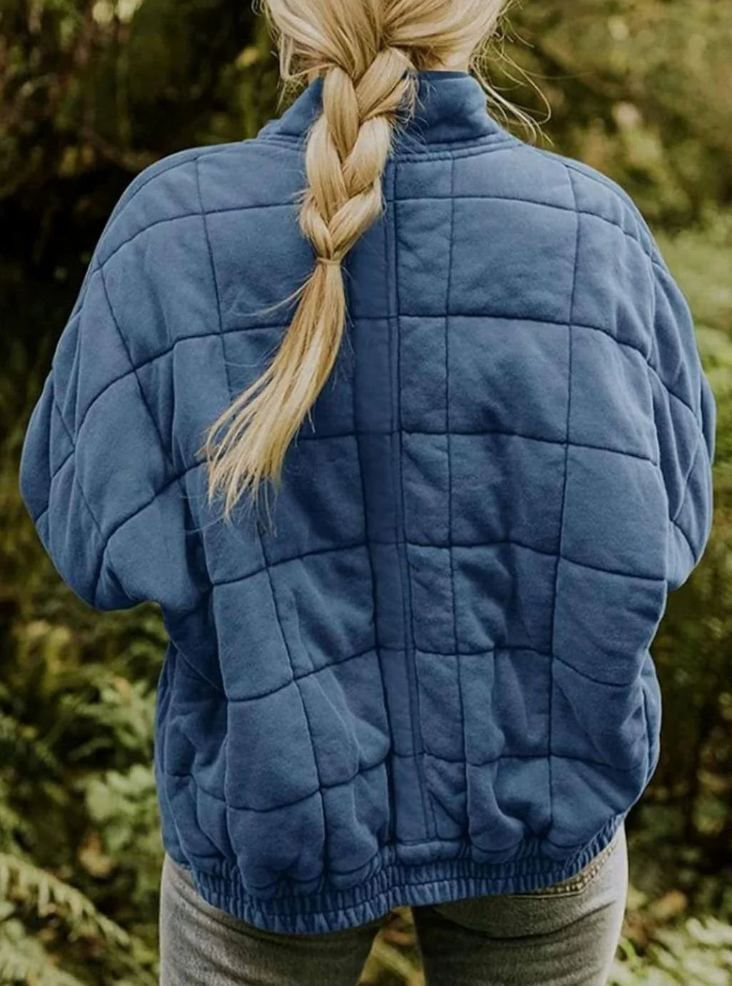 Women’s Slim-Fit Quilted Jacket with Stand Collar 7